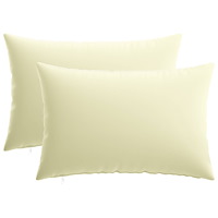 vidaXL Kuddöverdrag 2 st HEERLEN Gräddvit 40 x 60 cm Polyester