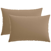 vidaXL Kuddöverdrag 2 st HEERLEN Taupe 40 x 60 cm Polyester