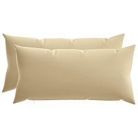 vidaXL Kuddöverdrag 2 st HEERLEN Beige 40 x 70 cm Polyester
