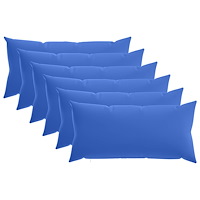 vidaXL Kuddöverdrag 6 st HEERLEN Kungsblå 40 x 70 cm Polyester
