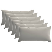 vidaXL Kuddöverdrag 6 st HEERLEN Grå 40 x 70 cm Polyester
