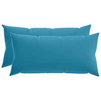 vidaXL Kuddöverdrag 2 st HEERLEN Ljusblå 40 x 70 cm Polyester