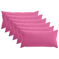 vidaXL Kuddöverdrag 6 st HEERLEN Rosa 40 x 70 cm Polyester