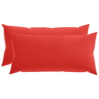 vidaXL Kuddöverdrag 2 st HEERLEN Röd 40 x 70 cm Polyester