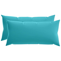 vidaXL Kuddöverdrag 2 st HEERLEN Turkos 40 x 70 cm Polyester