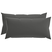 vidaXL Kuddöverdrag 2 st HEERLEN Antracit 40 x 80 cm Polyester