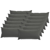 vidaXL Kuddöverdrag 12 st HEERLEN Antracit 40 x 80 cm Polyester