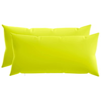 vidaXL Kuddöverdrag 2 st HEERLEN Klart grön. 40 x 80 cm Polyester