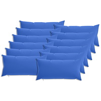 vidaXL Kuddöverdrag 12 st HEERLEN Kungsblå 40 x 80 cm Polyester