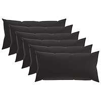 vidaXL Kuddöverdrag 6 st HEERLEN Flerfärgsdesign 40 x 80 cm Polyester