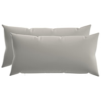 vidaXL Kuddöverdrag 2 st HEERLEN Grå 40 x 80 cm Polyester
