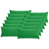 vidaXL Kuddöverdrag 12 st HEERLEN Grön 40 x 80 cm Polyester