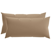 vidaXL Kuddöverdrag 2 st HEERLEN Taupe 40 x 80 cm Polyester