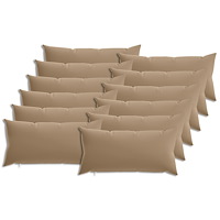 vidaXL Kuddöverdrag 12 st HEERLEN Taupe 40 x 80 cm Polyester