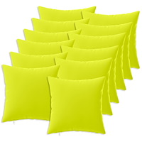 vidaXL Kuddöverdrag 12 st HEERLEN Klart grön. 45 x 45 cm Polyester