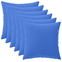 vidaXL Kuddöverdrag 6 st HEERLEN Kungsblå 45 x 45 cm Polyester