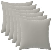 vidaXL Kuddöverdrag 6 st HEERLEN Grå 45 x 45 cm Polyester