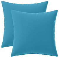 vidaXL Kuddöverdrag 2 st HEERLEN Ljusblå 50 x 50 cm Polyester