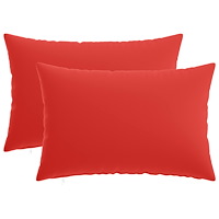 vidaXL Kuddöverdrag 2 st HEERLEN Röd 50 x 80 cm Polyester
