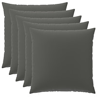 vidaXL Kuddöverdrag 6 st HEERLEN Antracit 60 x 60 cm Polyester