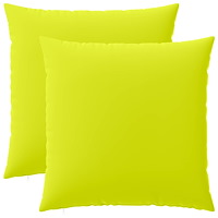 vidaXL Kuddöverdrag 2 st HEERLEN Klart grön. 60 x 60 cm Polyester