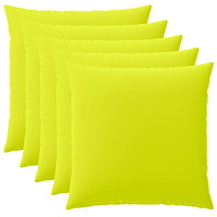 vidaXL Kuddöverdrag 6 st HEERLEN Klart grön. 60 x 60 cm Polyester