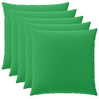 vidaXL Kuddöverdrag 6 st HEERLEN Grön 60 x 60 cm Polyester