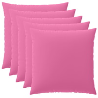 vidaXL Kuddöverdrag 6 st HEERLEN Rosa 60 x 60 cm Polyester