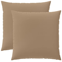 vidaXL Kuddöverdrag 2 st HEERLEN Taupe 60 x 60 cm Polyester