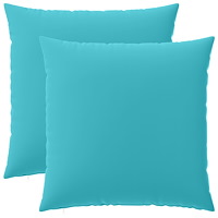 vidaXL Kuddöverdrag 2 st HEERLEN Turkos 60 x 60 cm Polyester