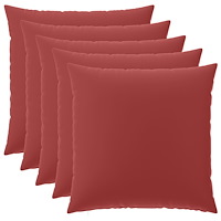 vidaXL Kuddöverdrag 6 st HEERLEN Vinröd 60 x 60 cm Polyester