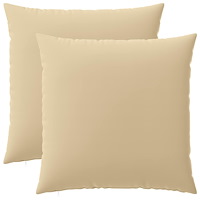 vidaXL Kuddöverdrag 2 st HEERLEN Beige 65 x 65 cm Polyester