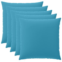 vidaXL Kuddöverdrag 6 st HEERLEN Ljusblå 65 x 65 cm Polyester