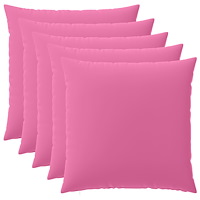 vidaXL Kuddöverdrag 6 st HEERLEN Rosa 65 x 65 cm Polyester