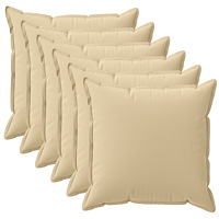 vidaXL Kuddöverdrag 6 st HOUTEN Beige 30 x 30 cm Polyester