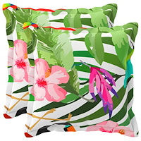 vidaXL Kuddöverdrag 2 st HOUTEN Svart 30 x 30 cm Polyester