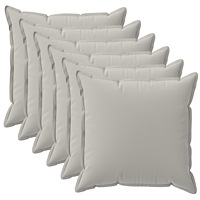 vidaXL Kuddöverdrag 6 st HOUTEN Grå 30 x 30 cm Polyester