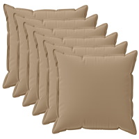vidaXL Kuddöverdrag 6 st HOUTEN Taupe 30 x 30 cm Polyester