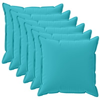 vidaXL Kuddöverdrag 6 st HOUTEN Turkos 30 x 30 cm Polyester