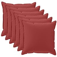 vidaXL Kuddöverdrag 6 st HOUTEN Vinröd 30 x 30 cm Polyester