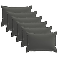 vidaXL Kuddöverdrag 6 st HOUTEN Antracit 30 x 50 cm Polyester