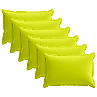 vidaXL Kuddöverdrag 6 st HOUTEN Klart grön. 30 x 50 cm Polyester