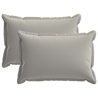 vidaXL Kuddöverdrag 2 st HOUTEN Grå 30 x 50 cm Polyester