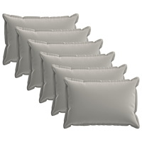 vidaXL Kuddöverdrag 6 st HOUTEN Grå 30 x 50 cm Polyester