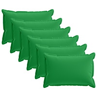 vidaXL Kuddöverdrag 6 st HOUTEN Grön 30 x 50 cm Polyester