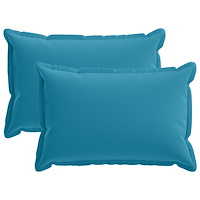 vidaXL Kuddöverdrag 2 st HOUTEN Ljusblå 30 x 50 cm Polyester