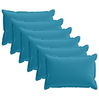 vidaXL Kuddöverdrag 6 st HOUTEN Ljusblå 30 x 50 cm Polyester