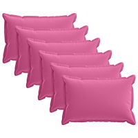 vidaXL Kuddöverdrag 6 st HOUTEN Rosa 30 x 50 cm Polyester