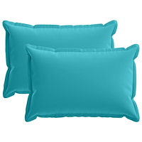 vidaXL Kuddöverdrag 2 st HOUTEN Turkos 30 x 50 cm Polyester