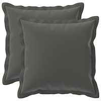vidaXL Kuddöverdrag 2 st HOUTEN Antracit 35 x 35 cm Polyester